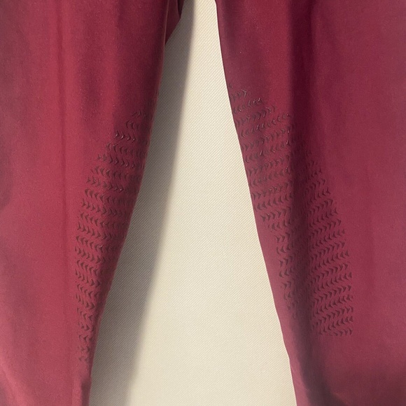 Piper Tights by SmartPak Red Pull On Equestrian Leggings Grip For Saddle Sz Lg - Picture 6 of 10